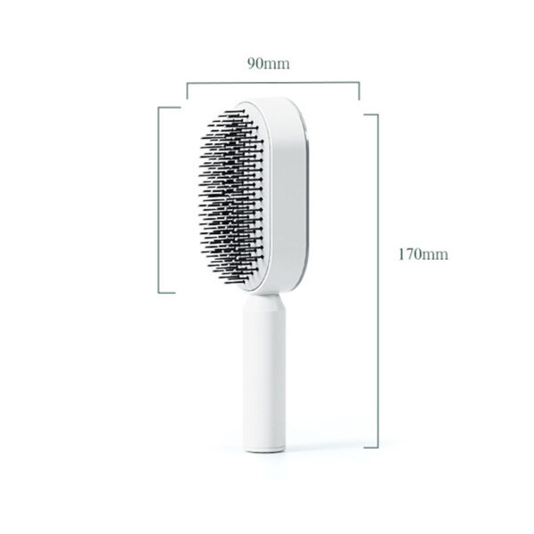 Self-Cleaning Hair Brush For Women Massage Scalp Promote Blood Circulation Anti Hair Loss - Women Fashion 3D Hair Growth Comb Hairbrush - Image 5