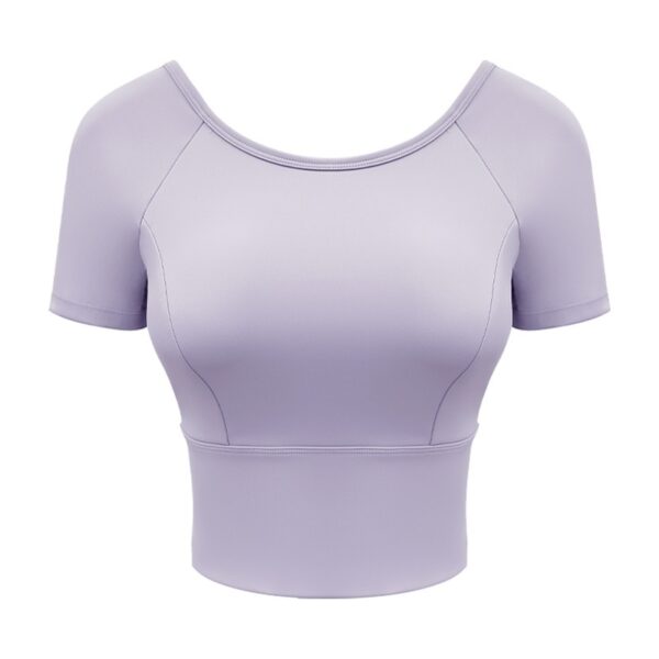 New Fitness Cross Beauty Back Integrated Chest Pad Sports Outdoor Top - Image 3