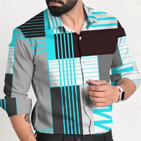 Fashion Personality Single Breasted All-matching Shirt Men - Image 7