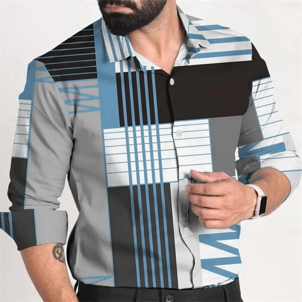 Fashion Personality Single Breasted All-matching Shirt Men - Image 2