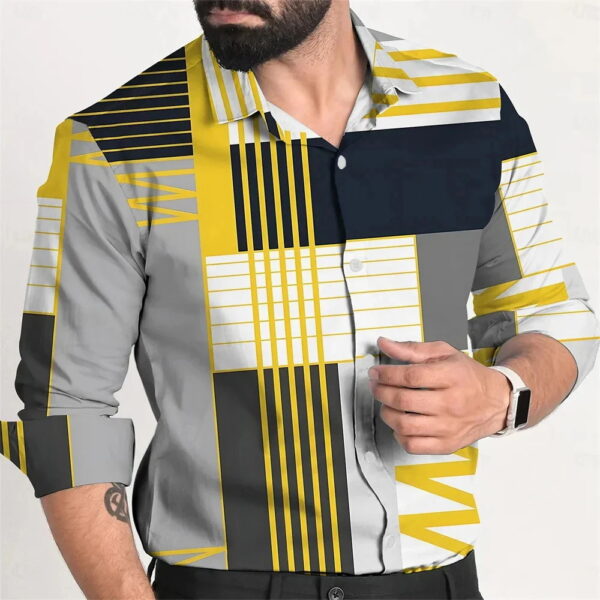 Fashion Personality Single Breasted All-matching Shirt Men - Image 3