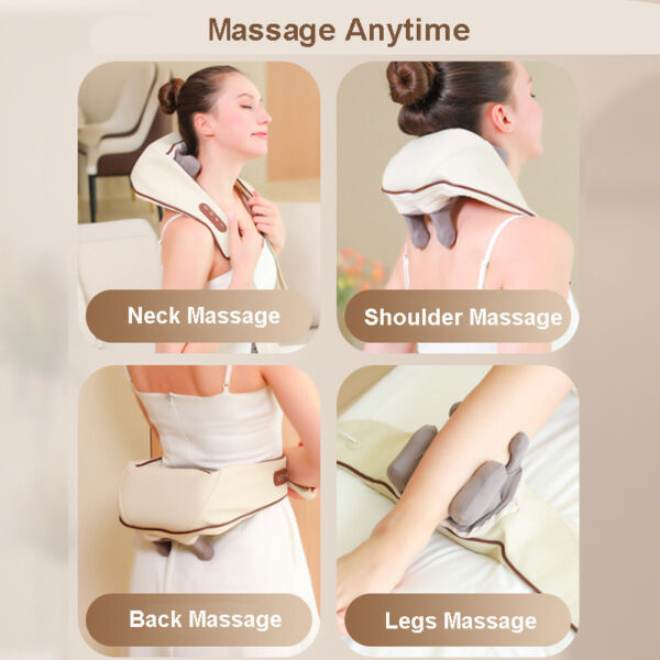 Electric Shoulder Back Neck Massager Shiatsu Body With Heat Kneading 2 Models UK - Image 8